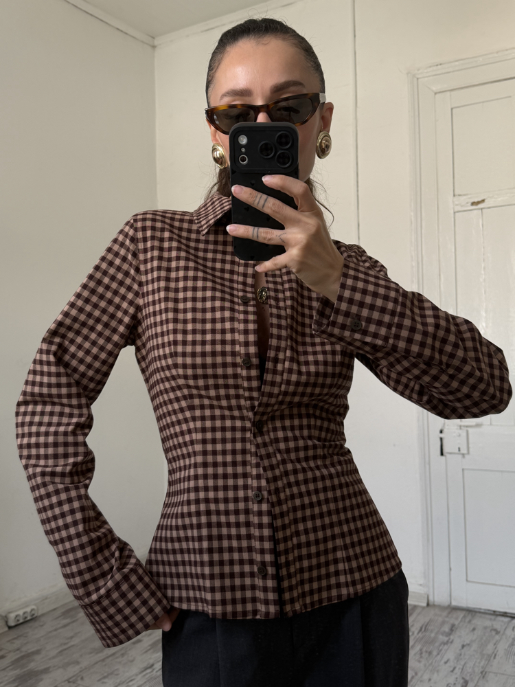 Cotton Blend İspanyol Güncel Kum Saati Model Gömlek