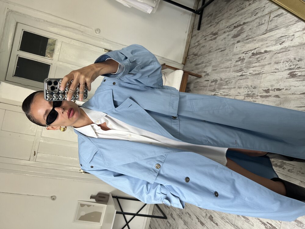 Alman Üretim Maxi Boy Nadir Parça Trenchcoat