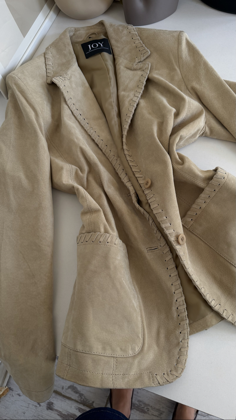 Joy Germany %100 Gerçek Süet Deri Ultra Soft Ceket