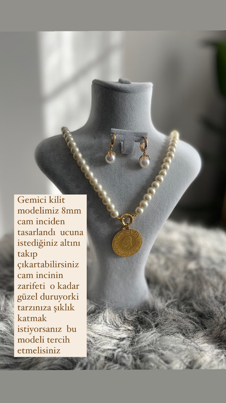 Gemici halka kolye