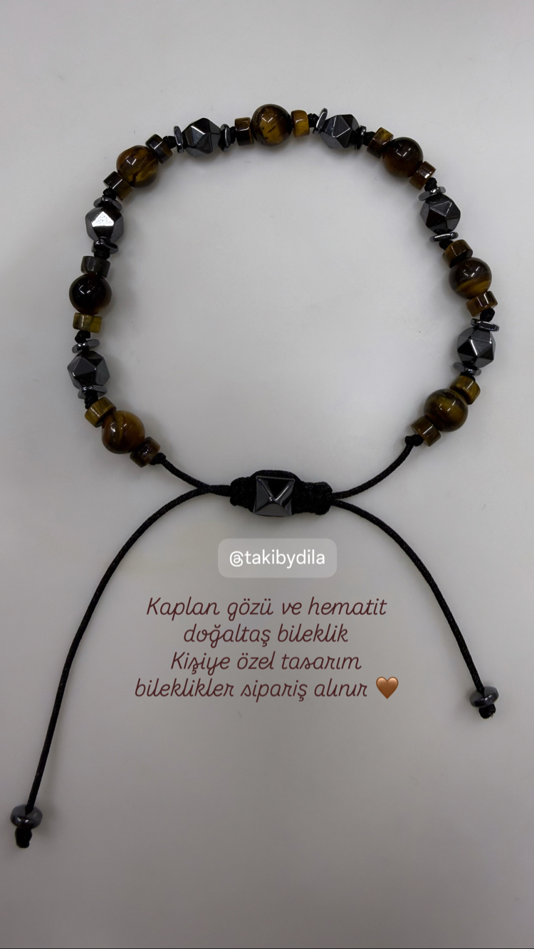 kaplan gözü hematit bileklik