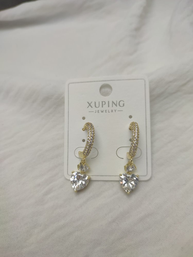 Çelik Xuping Taşlı küpe