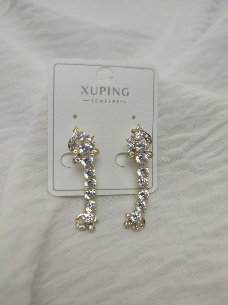 Çelik komple taşlı Xuping küpe