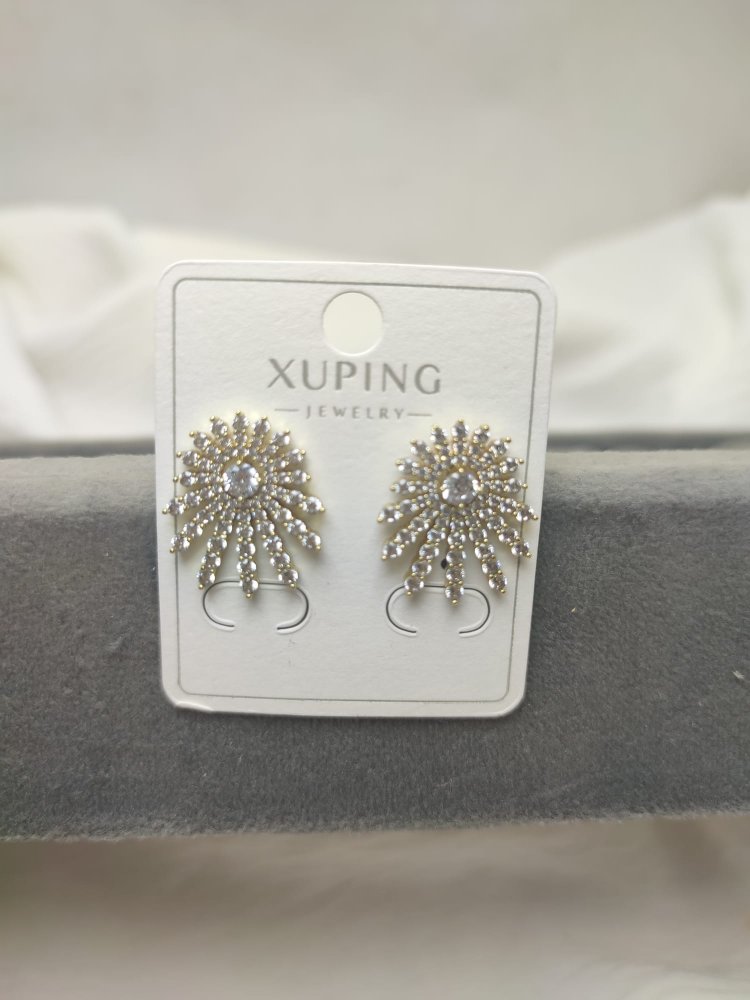 Çelik Xuping taşlı küpe 