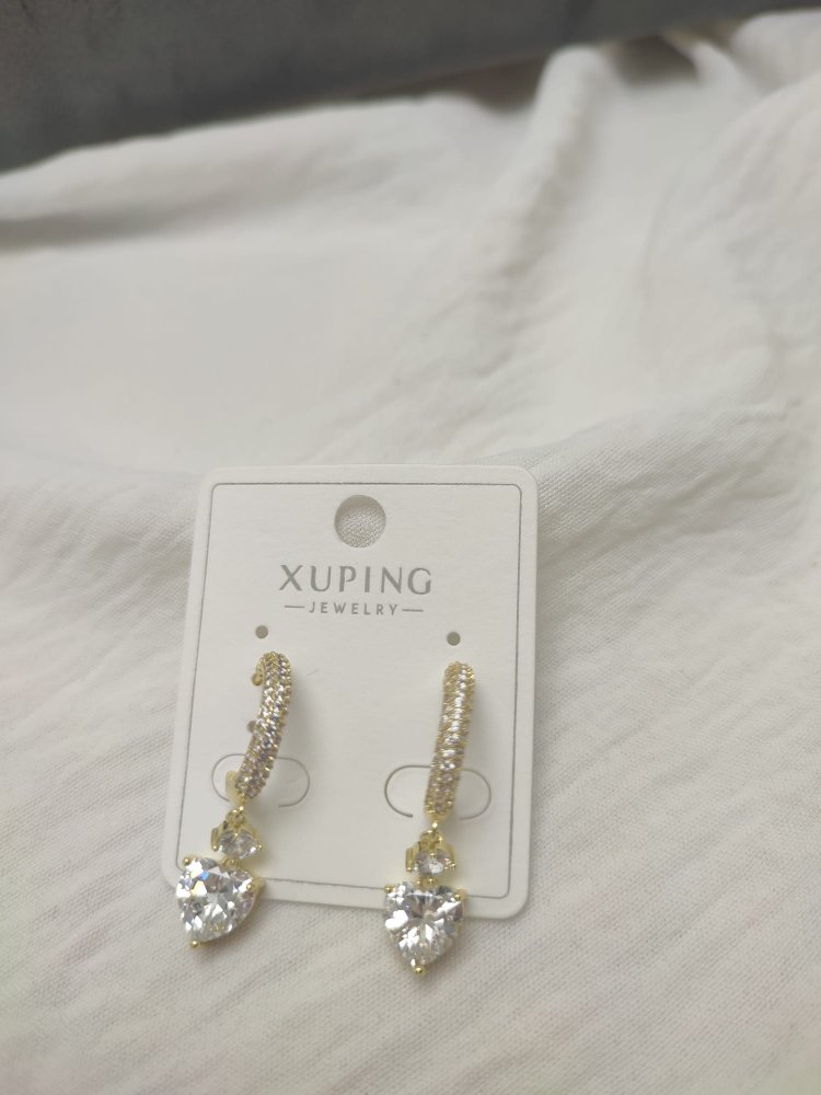 Çelik Xuping Taşlı küpe
