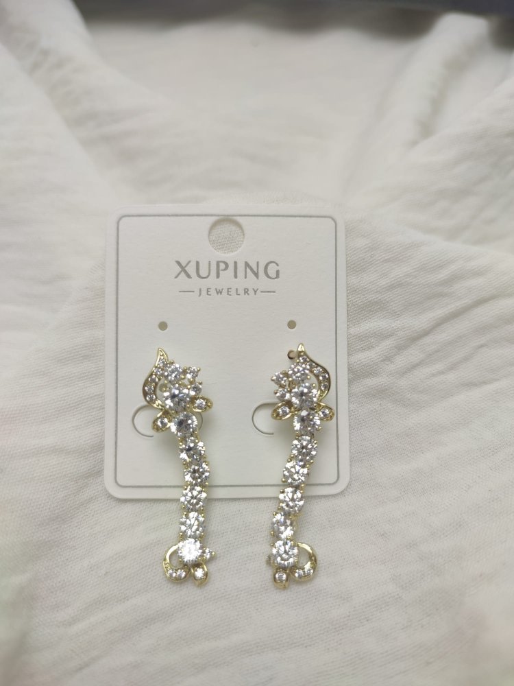 Çelik komple taşlı Xuping küpe