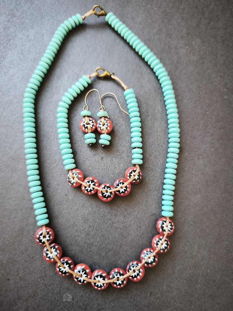 Chevron Hematit Set