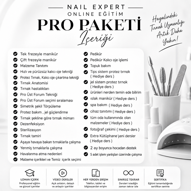 Nail Expert Online eğitim PRO