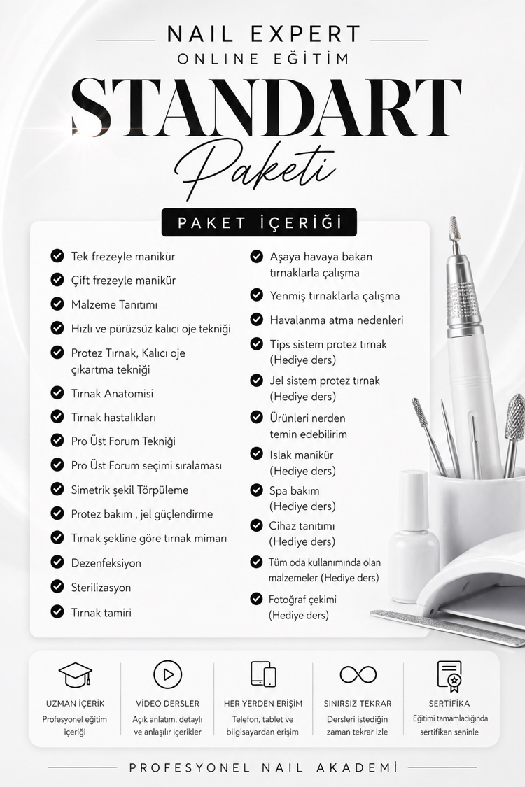 Nail Expert Online eğitim STANDART