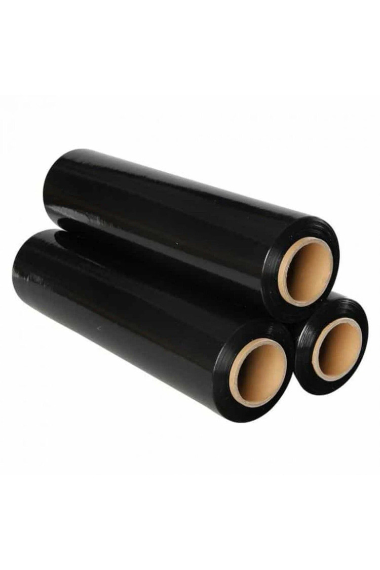 Siyah Palet Streç 17 Micron 200 Metre 6 Adet 1.Kalite