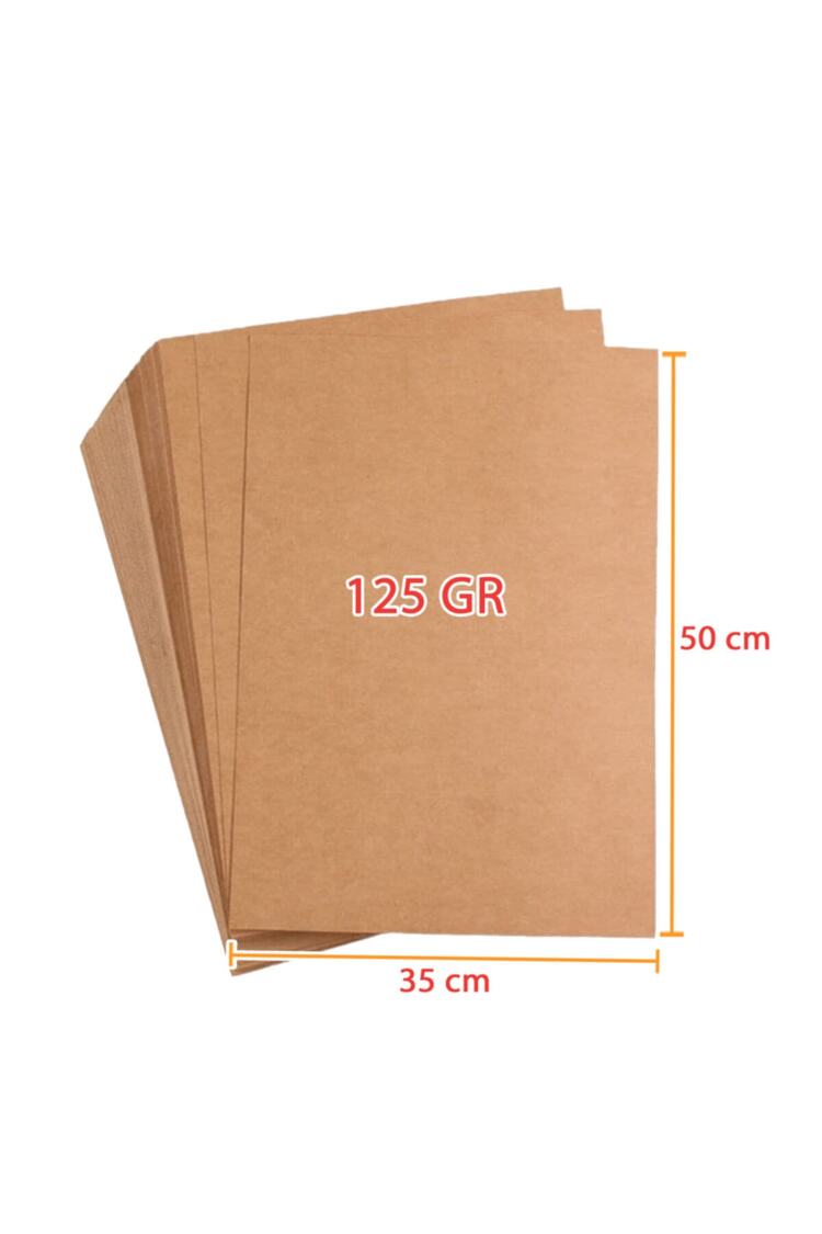 By Erek 115gr 35x50cm Baskısız 50 Adet Kraft Kağıt Oto Paspas (1 KG)
