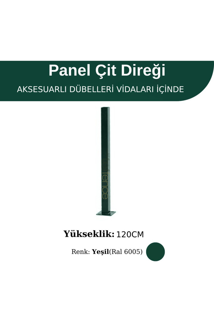 Profil Direk 120 Cm - Çim Çit Direği Panel Çit Direği