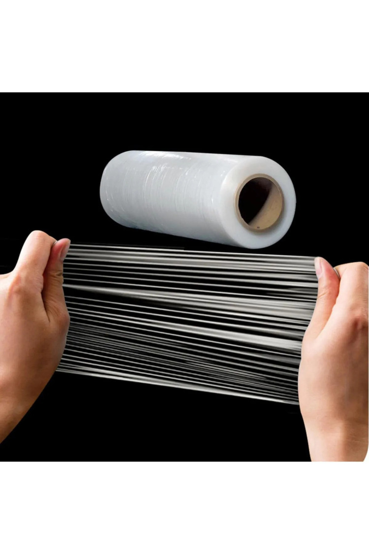 Palet Streç Film 17 Micron 25 cm x 200 m Şeffaf 6'Adet