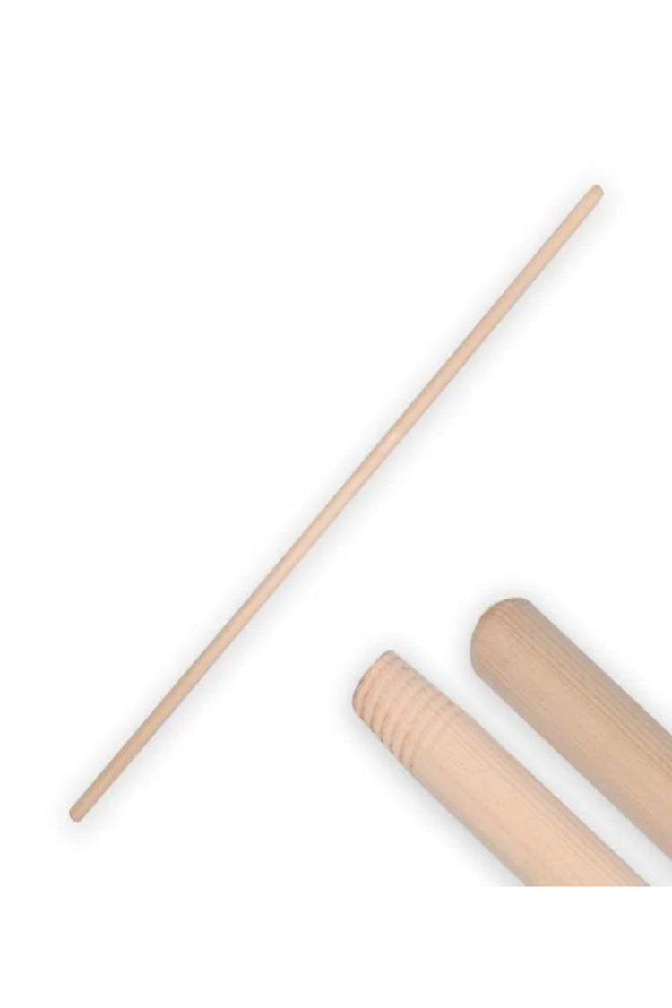 Fırça Sapı 120cm 10 Adet (Ahşap) Vidalı Fırça, Çekpas ve Mop Sopası (1. Sınıf Dayanıklı)