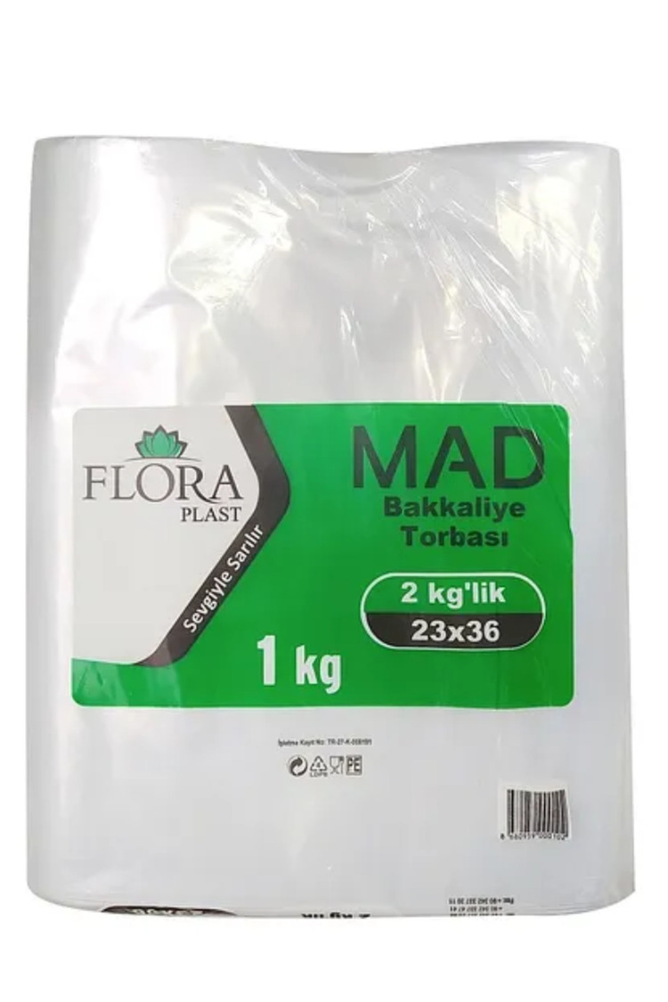 23x36 Cm 2 Kg Naylon Torba Bakkaliye Torbası 1.Kalite