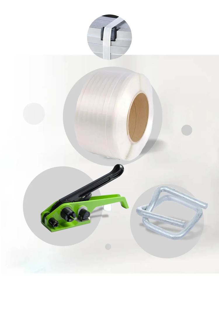 Lifli Set 16mm 850 Metre Lifli Çember- 16 Mm Bukle Toka 500 Adet-1 Adet Germe Aparatı