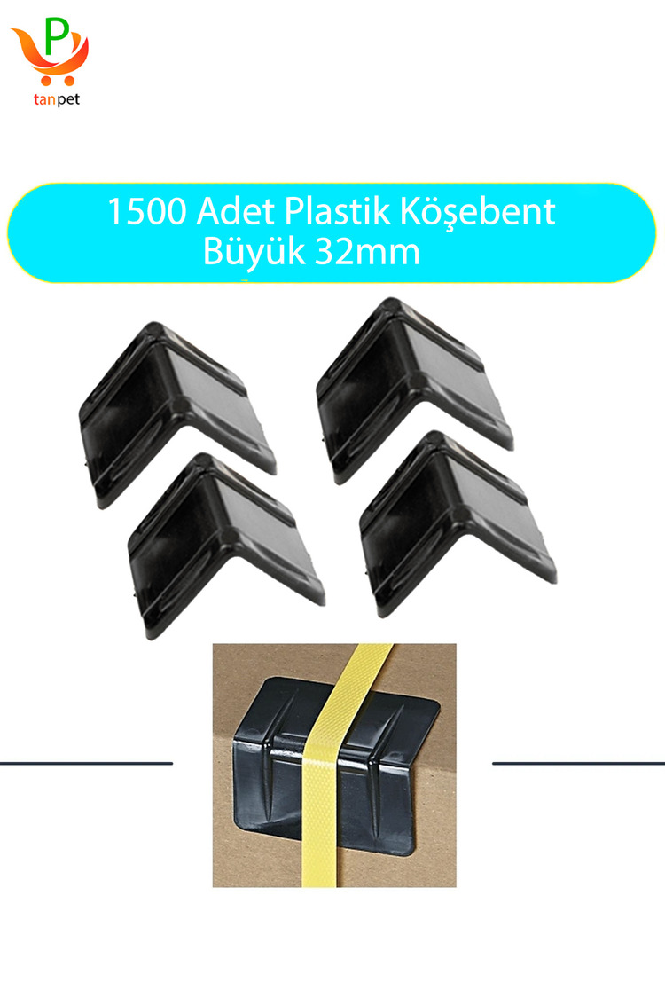 32mm Plastik Köşe Koruyucu Köşebent Çember Koruyucu Plastik 1500 Adet