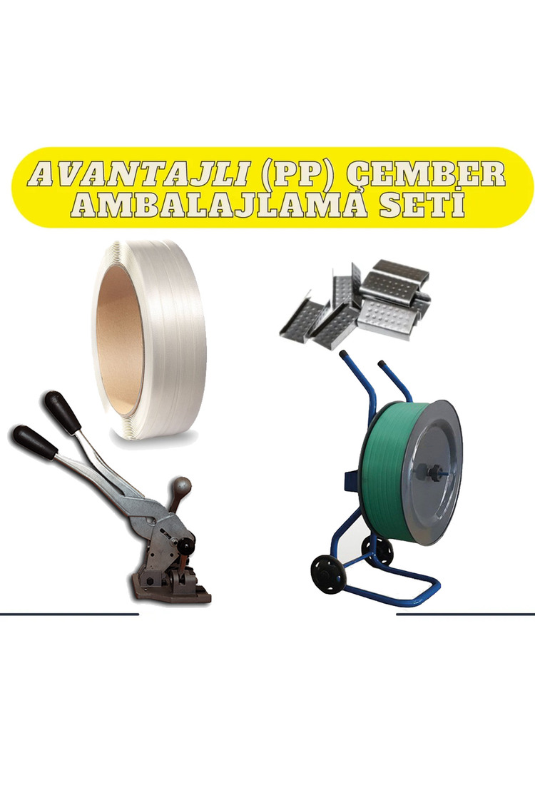 Kazançlı 12'lik Beyaz Polyester Çember Kullanım Seti 1.kalite