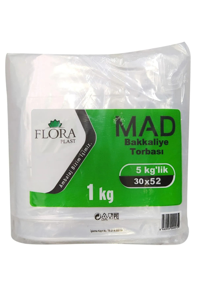 30x52 Cm 5 Kg Naylon Torba Bakkaliye Torbası 1.Kalite