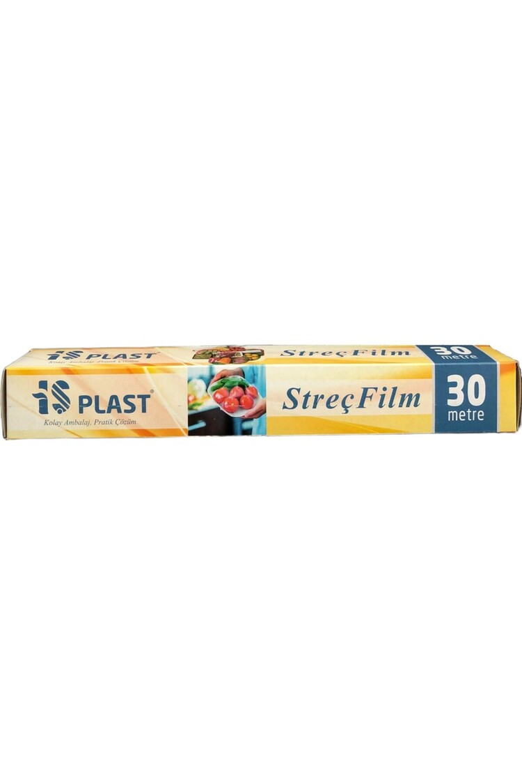 Gıda Streç Film Streç Film Kutulu 30cm X 30metre Yiyecek Tazelik Koruma Streç Film Rulosu 2 Adet