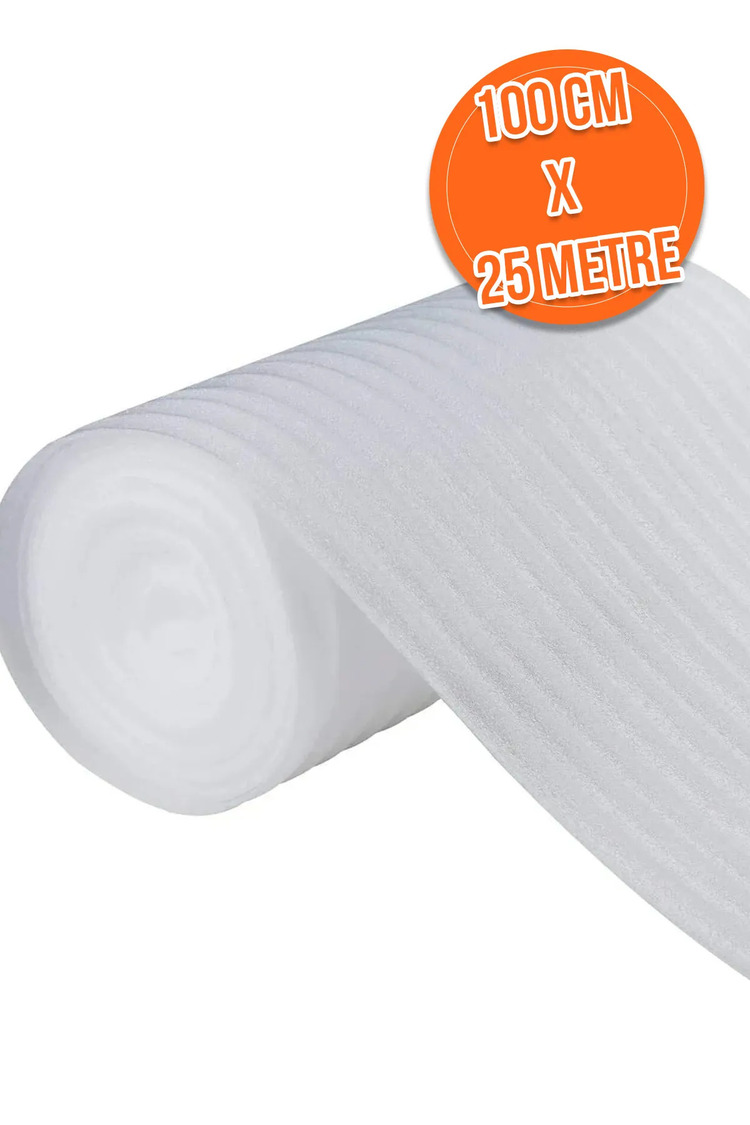 100Cm x 25 Metre Taşınma Cam, Tabak, Bardak Koruma Paketleme Şiltesi Rulo Köpük
