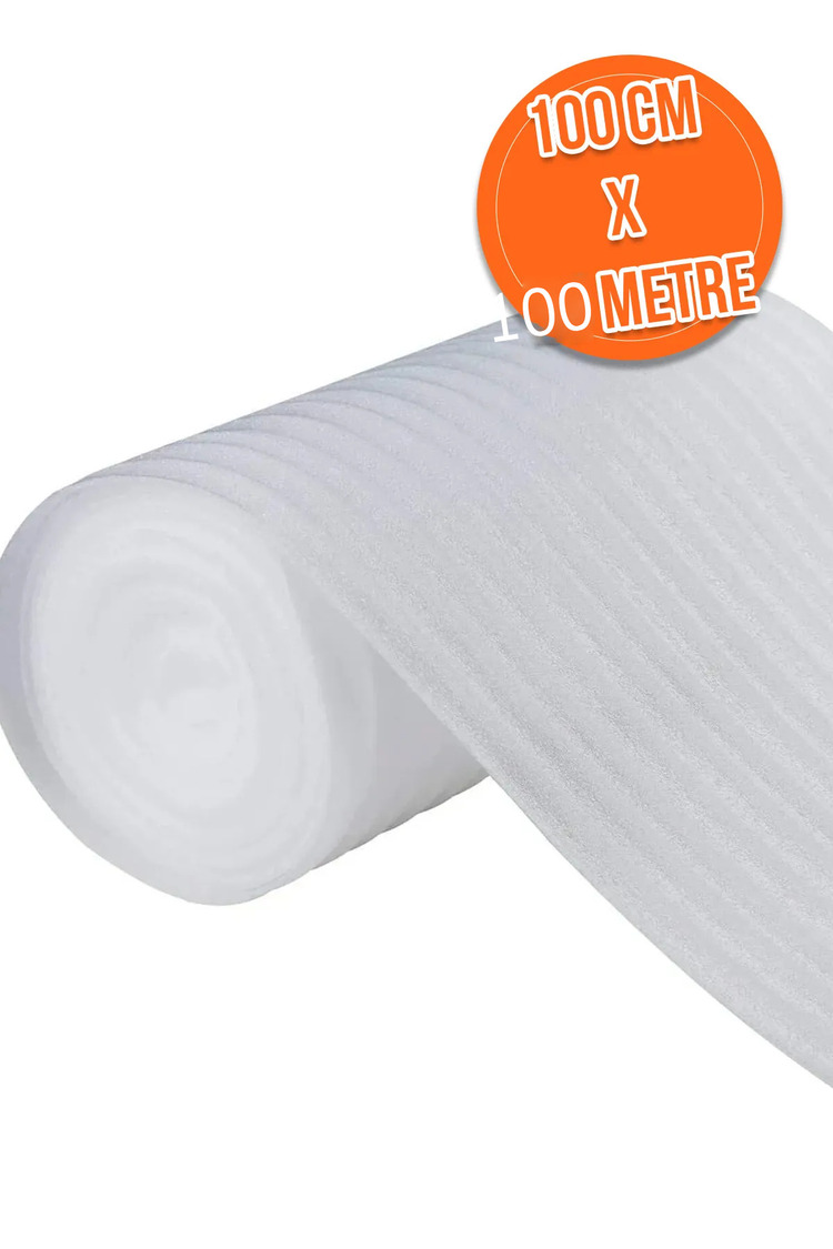 100Cm x 100 Metre Taşınma Cam, Tabak, Bardak Koruma Paketleme Şiltesi Rulo Köpük