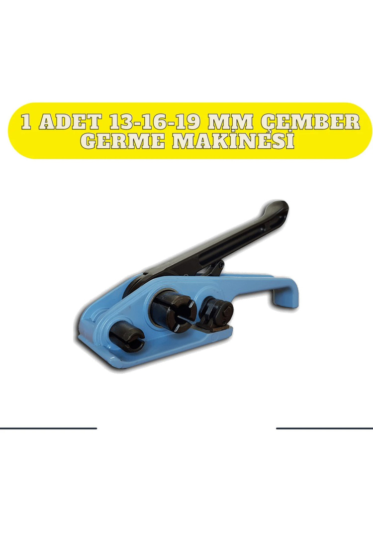 Polyester Set 19x1.00 1000 Metre Yeşil Çember- 19mm Bukle Toka 500 Adet-1 Adet Germe Aparatı