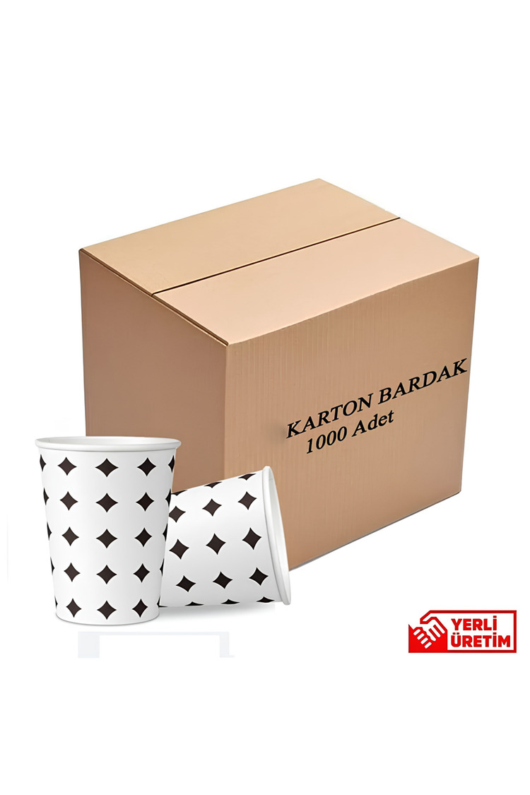 Karton Bardak 6.5 Oz 1000 Adet Isıya Dayanıklı 1.Kalite
