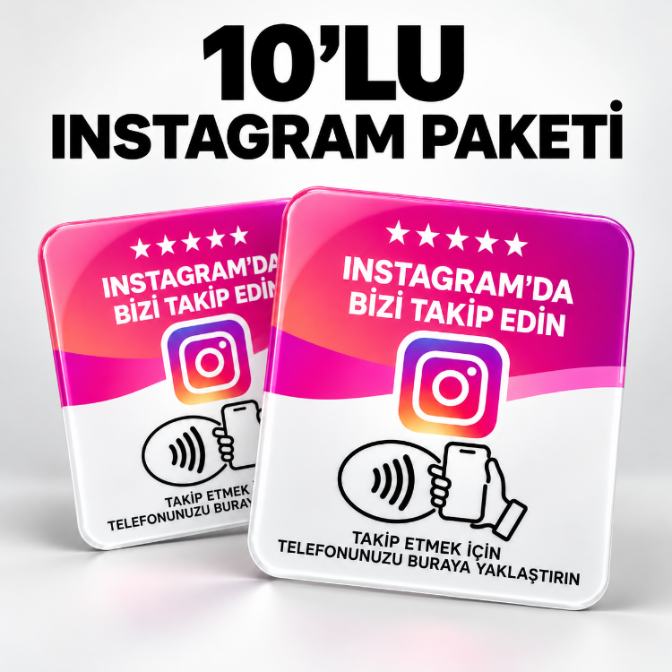 10'lu Instagram NFC Kartı