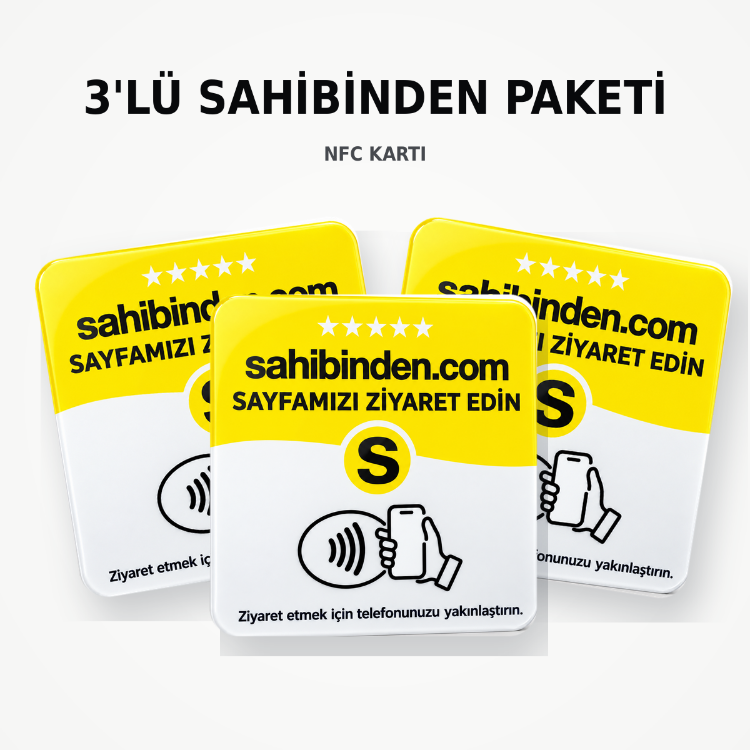 3'Lü Sahibinden NFC Kartı