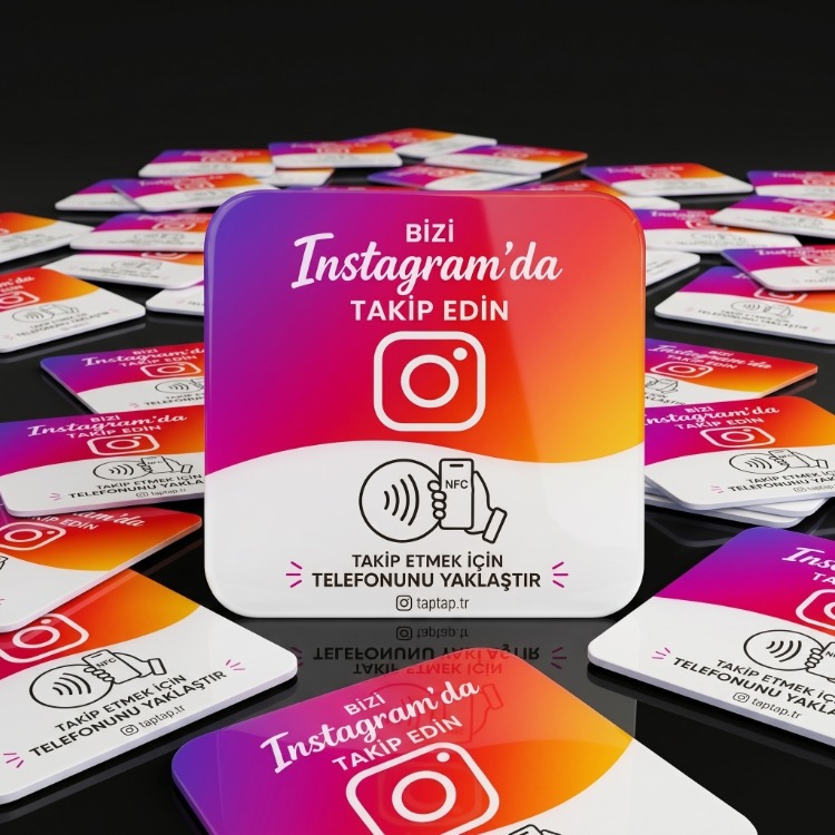 3'Lü Instagram NFC Kartı