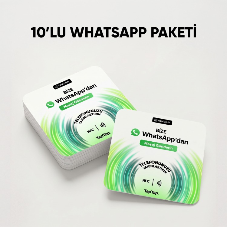 10'Lu Whatsapp NFC Kartı