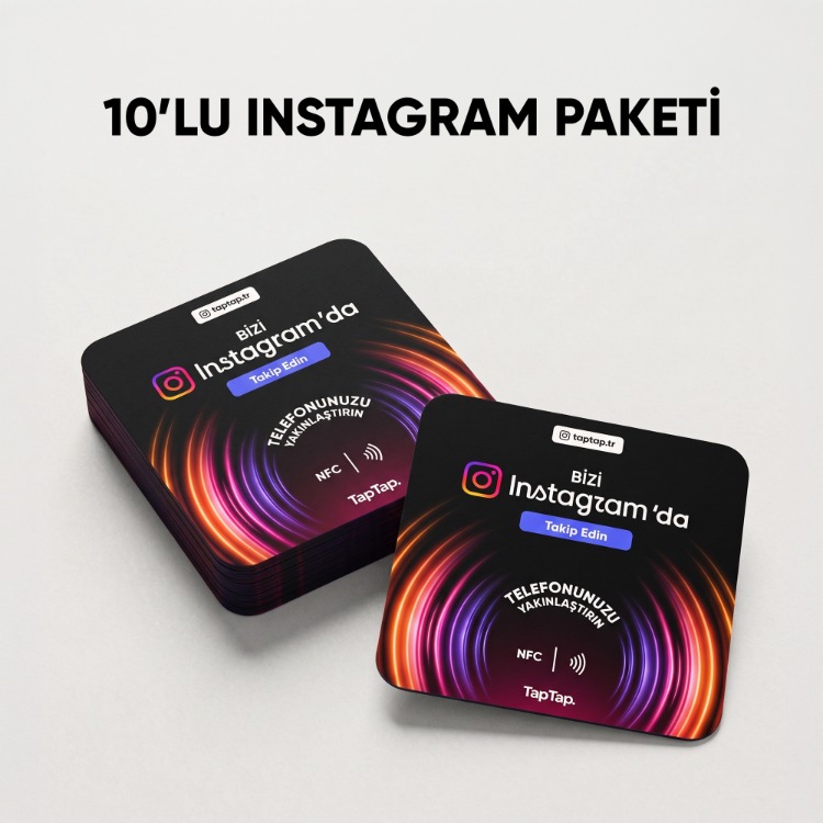 10'lu Instagram NFC Kartı