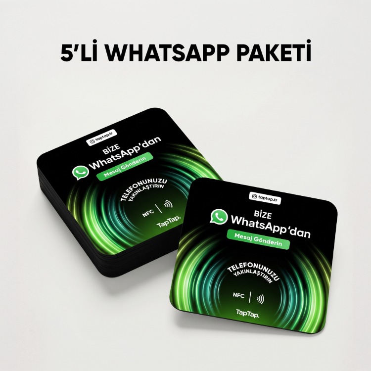 5'Li Whatsapp NFC Kartı