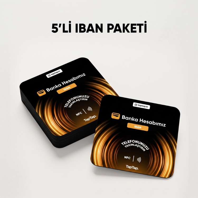 5'li IBAN Nfc Kartı