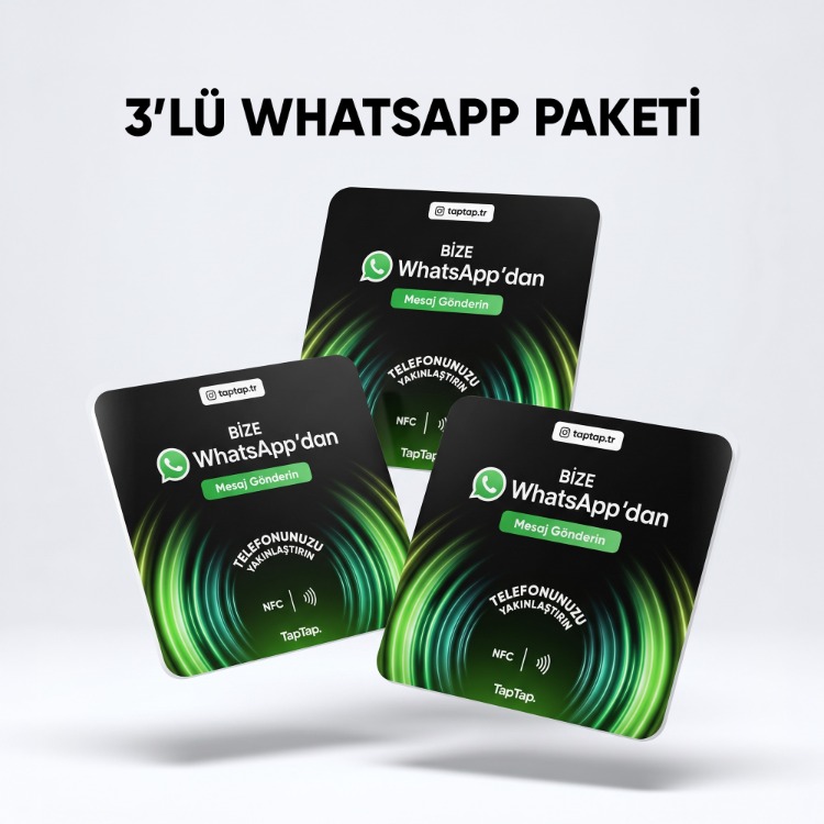 3'Lü Whatsapp NFC Kartı