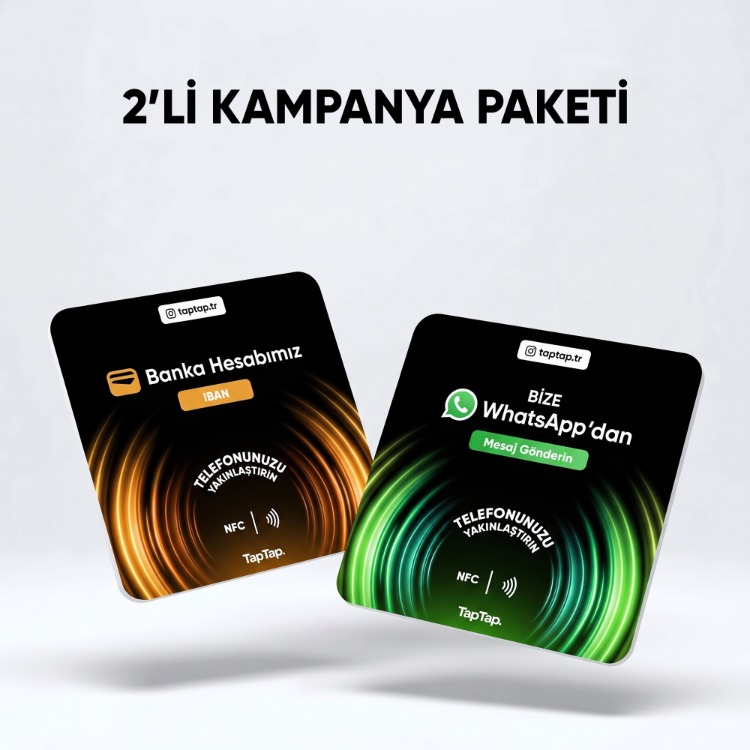 IBAN+Whatsapp Nfc Kartı - Avantaj Paket
