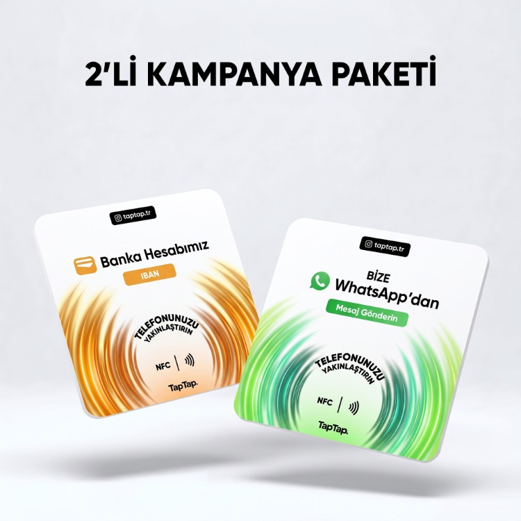 IBAN+Whatsapp Nfc Kartı - Avantaj Paket
