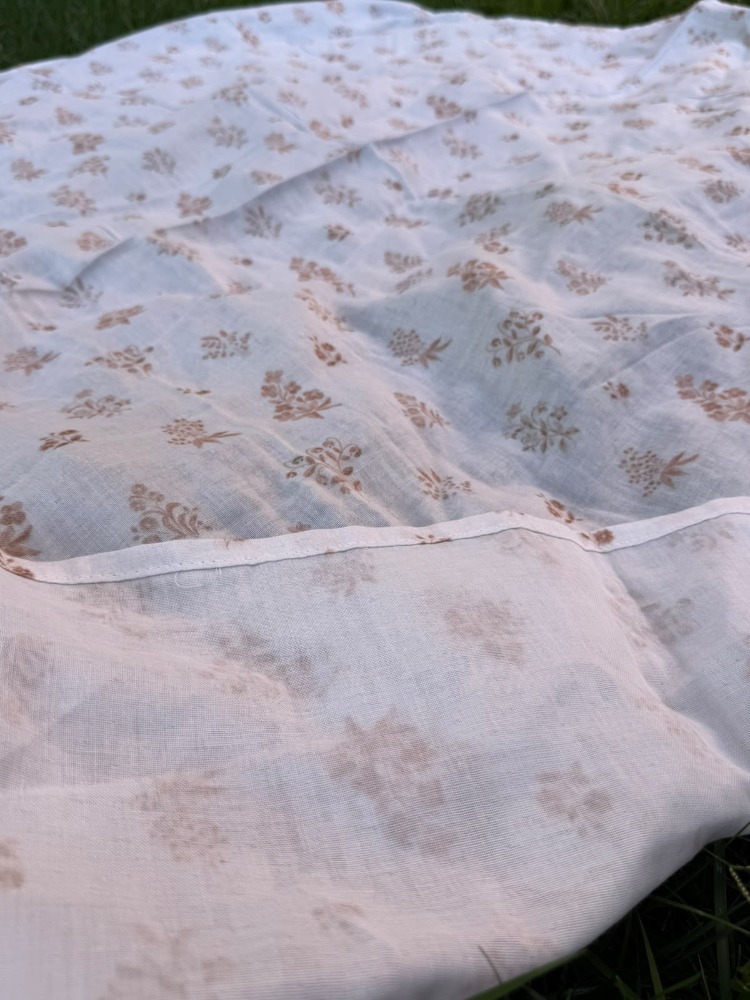 TARA AURA %100 Pamuk 2 Kat Müslin Bebek Örtüsü – 130×135 cm