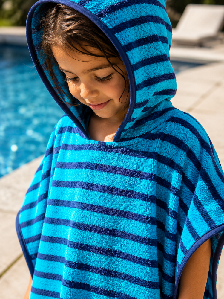 %100 Pamuk Renkli Oversize 3-8 Yaş Çocuk Pançosu