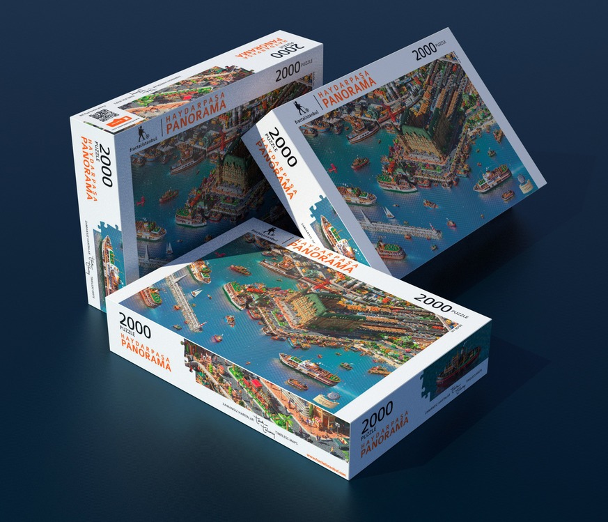 Fractal İstanbul - Haydarpaşa Panorama - Puzzle. 2000 Parça. 