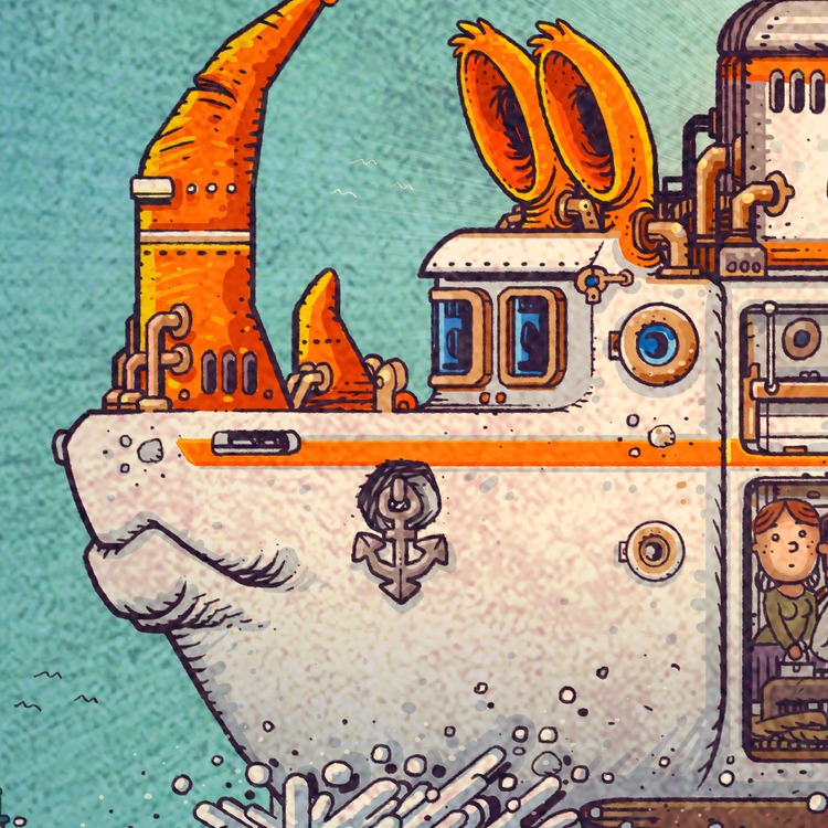 Fractal İstanbul - GERGEDAN VAPUR - POSTER