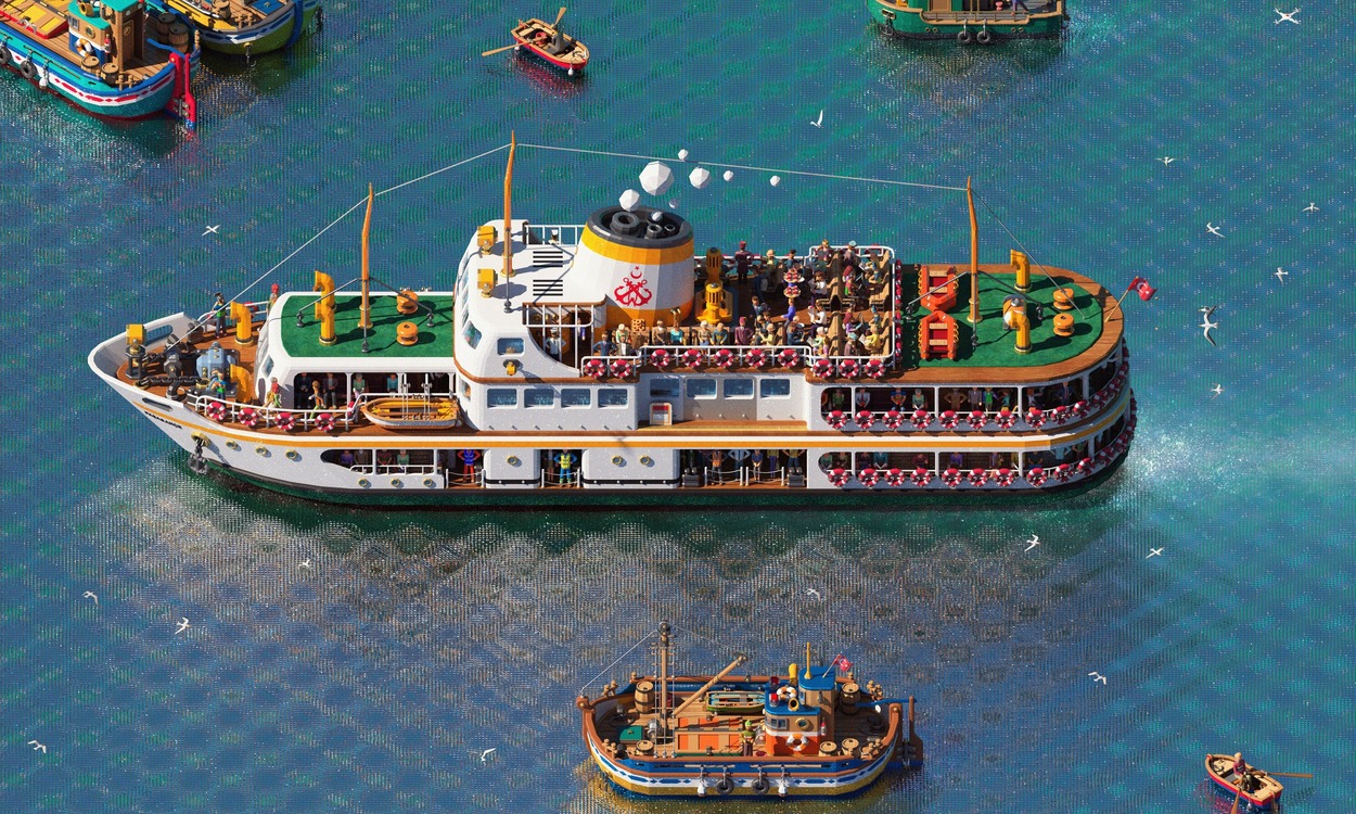 Fractal İstanbul - Haydarpaşa Panorama - Puzzle. 2000 Parça. 