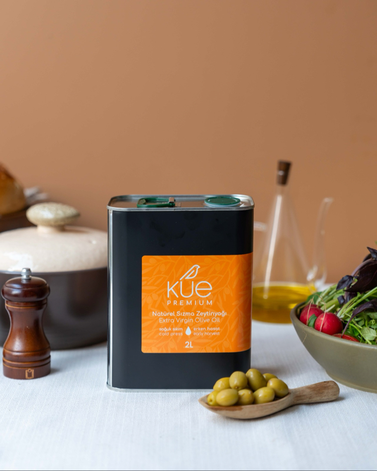 Kue Premium Erken Hasat Soğuk Sıkım Natürel Sızma Zeytinyağı 2 lt