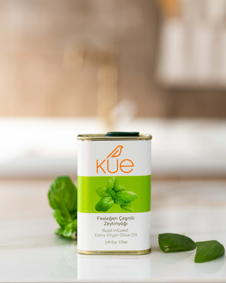 Kue Fesleğen Çeşnili Natürel Sızma Zeytinyağı 175 mL