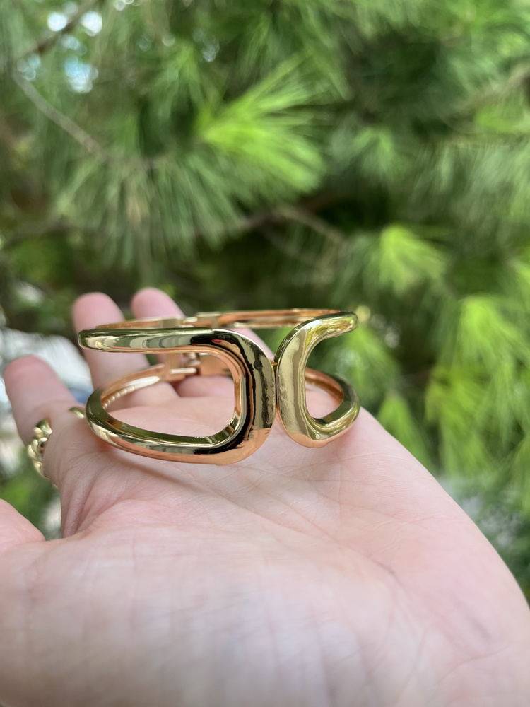 Gold kelepçe bileklik 
