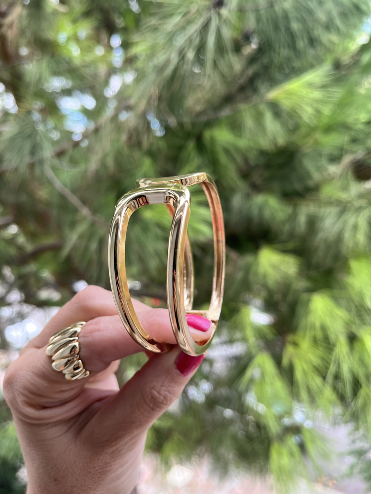 Gold kelepçe bileklik 