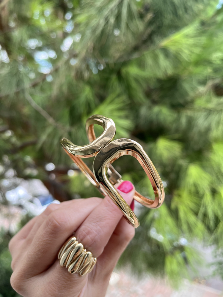 Gold kelepçe bileklik 