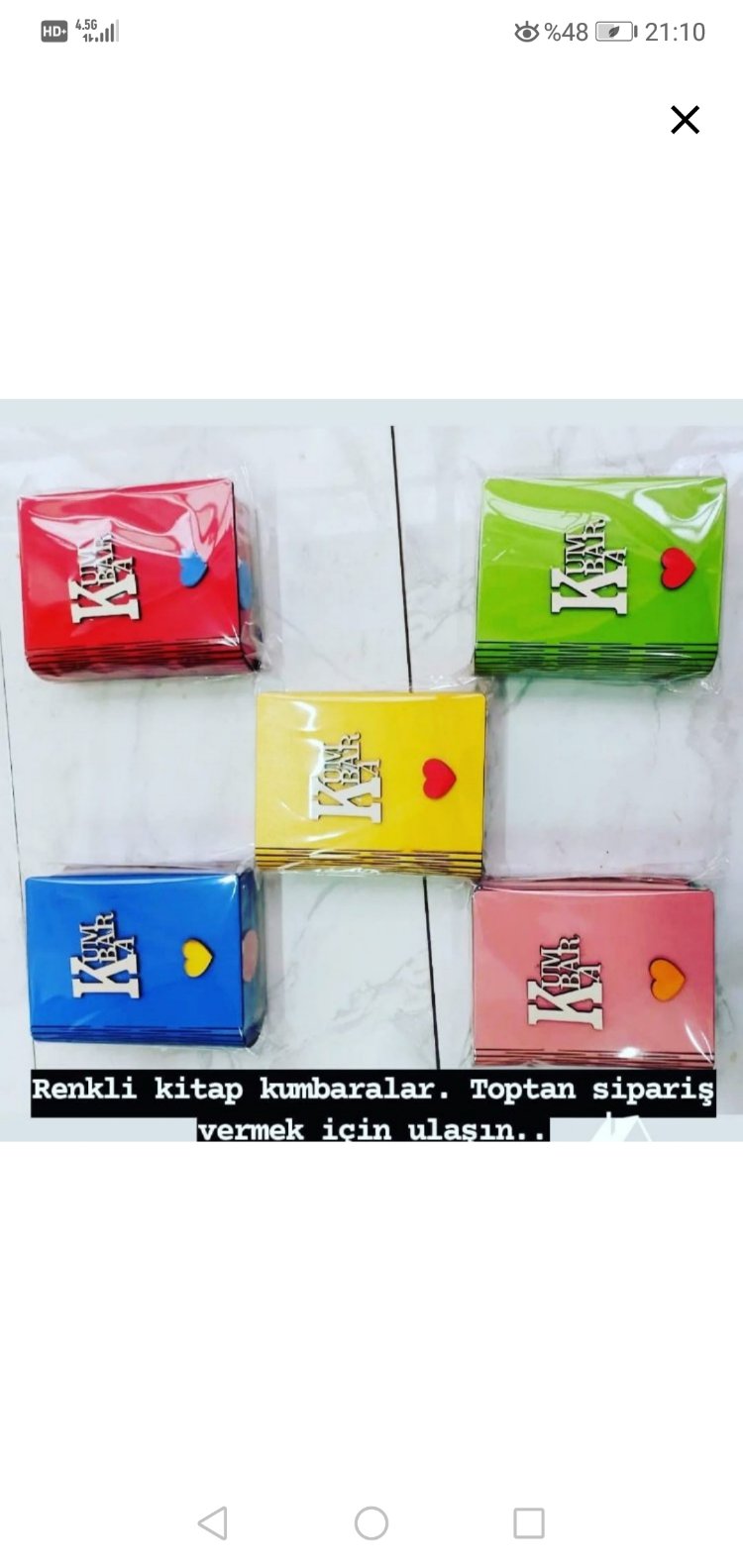 kitap kumbara - mavi renk