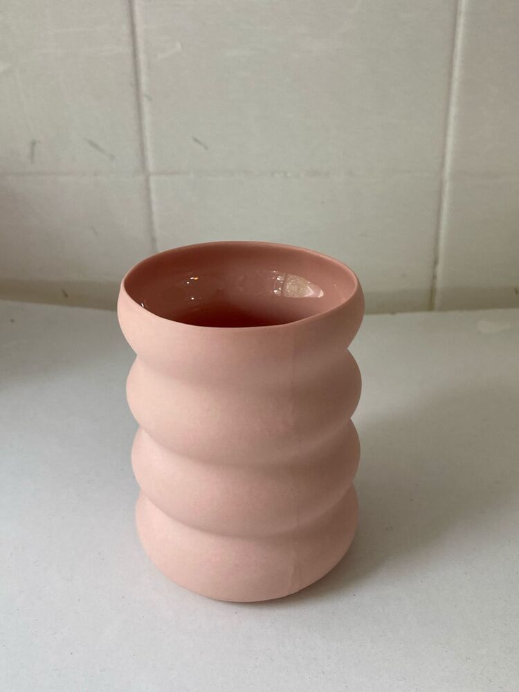BUUG - Pembe Mat Porselen Bardak